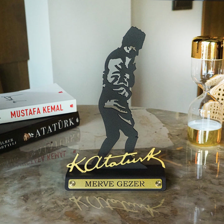 Kişiye Özel Masaüstü Kocatepe Portre ve Atatürk İmzası  - APH232