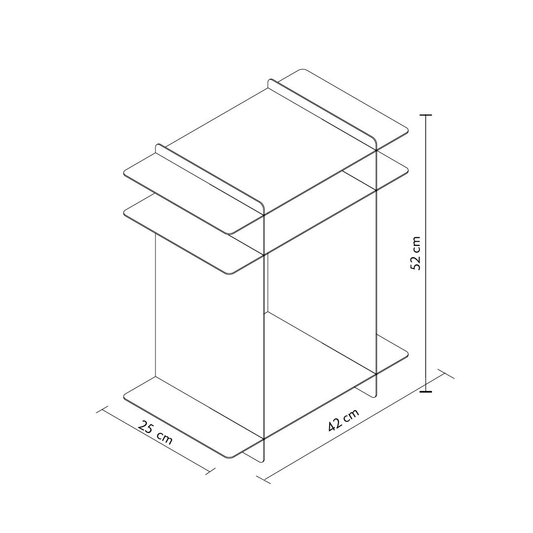 Grid Metal Side Table - APM001