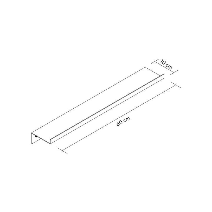 Lines Set of 2 Metal Wall Shelf - APM011