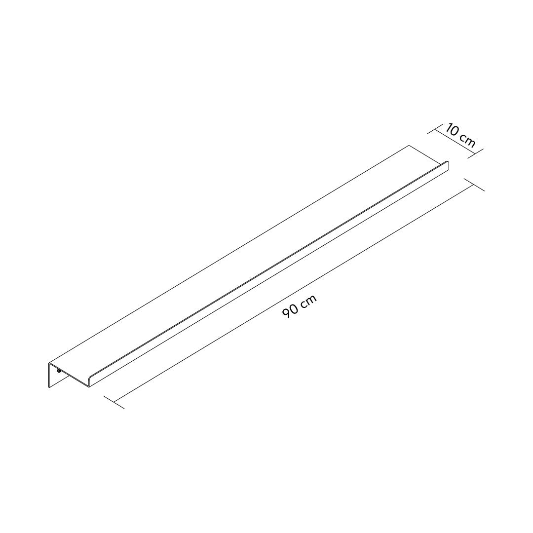 Lines Set of 2 Metal Wall Shelf - APM011