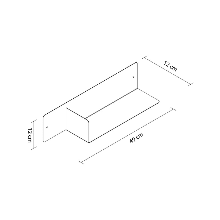 Flint Metal Wall Shelf - APM019