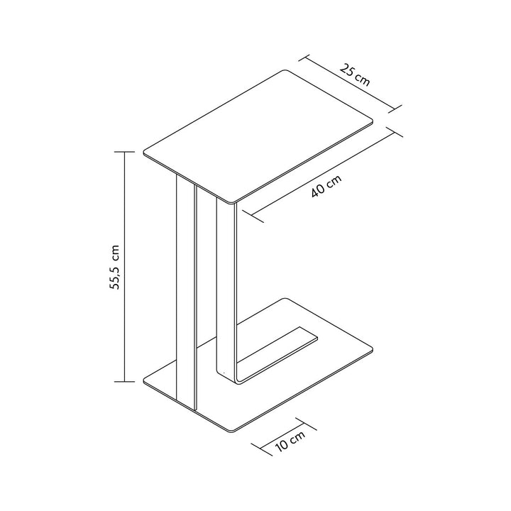 Lift Metal C Side Table - APM003