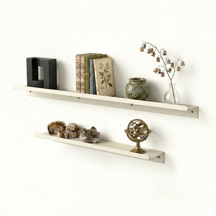 Lines Set of 2 Metal Wall Shelf - APM011