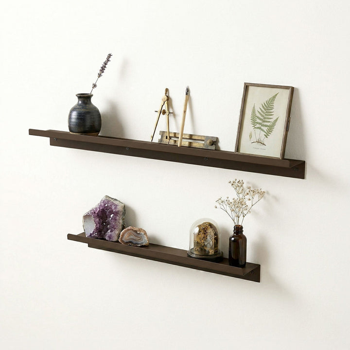 Lines Set of 2 Metal Wall Shelf - APM011