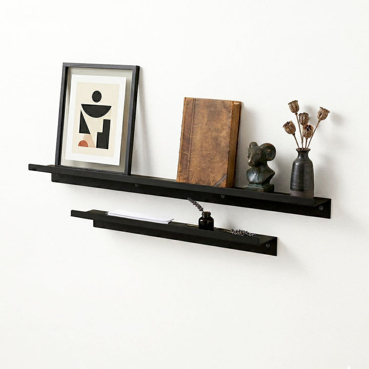 Lines Set of 2 Metal Wall Shelf - APM011