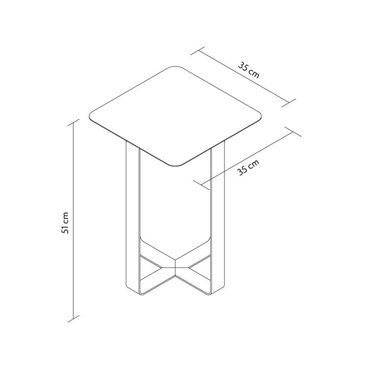Frame M Metal Side Table - APM013
