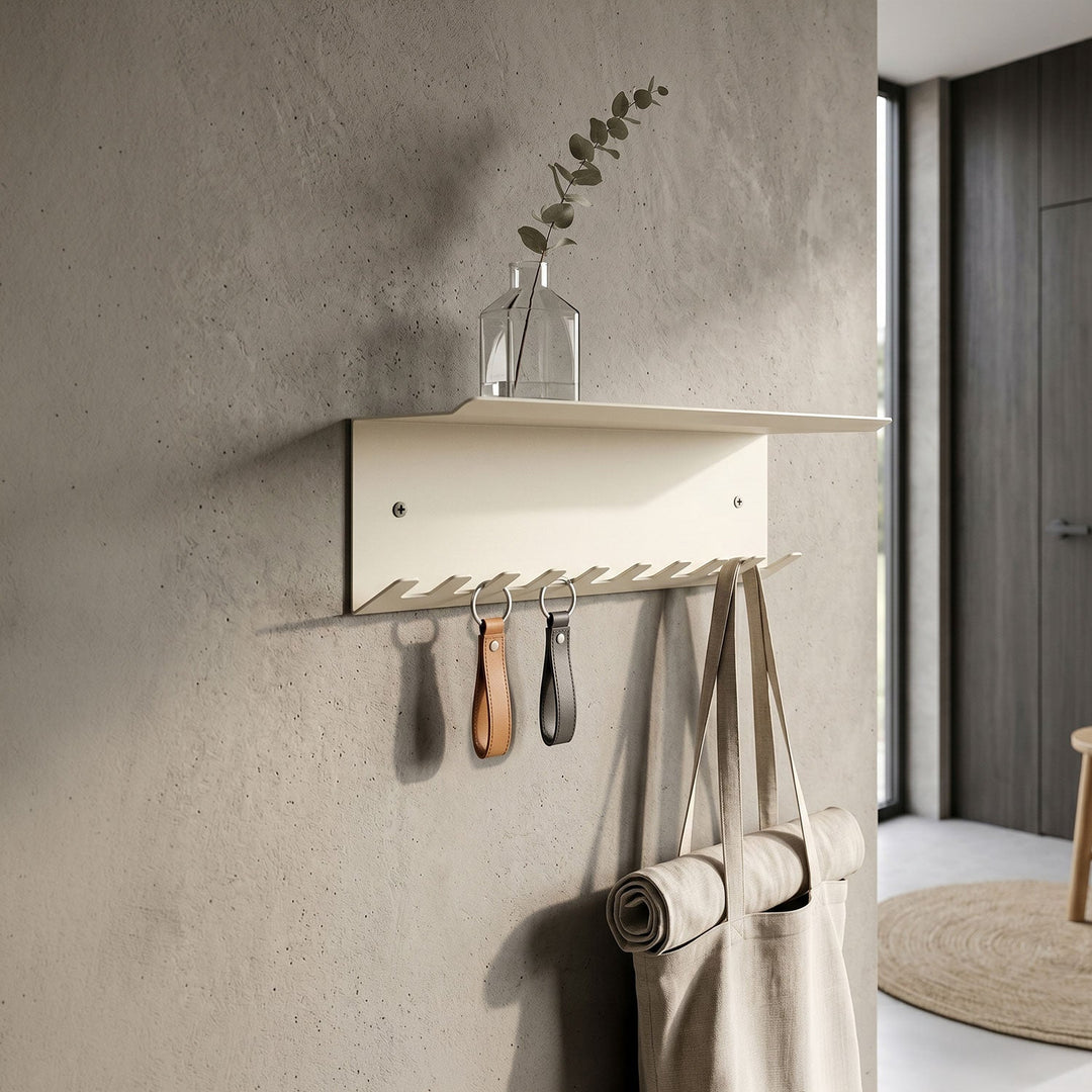 Hub Metal Wall Shelf & Hook - APM015