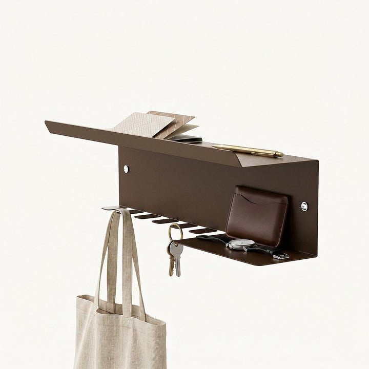 Edge Metal Wall Shelf & Hook - APM018