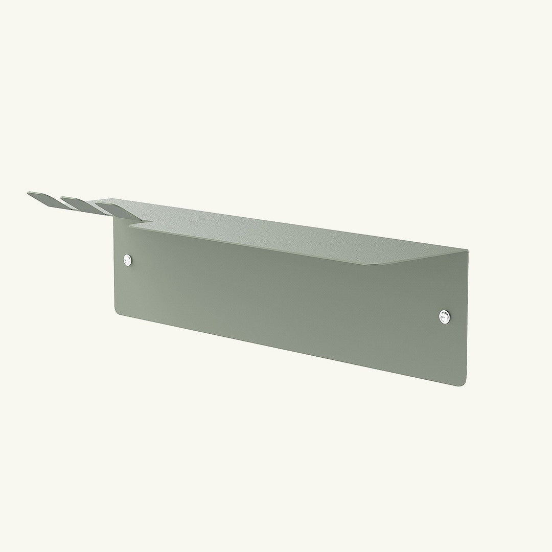 Slate Metal Wall Shelf & Hook - APM017