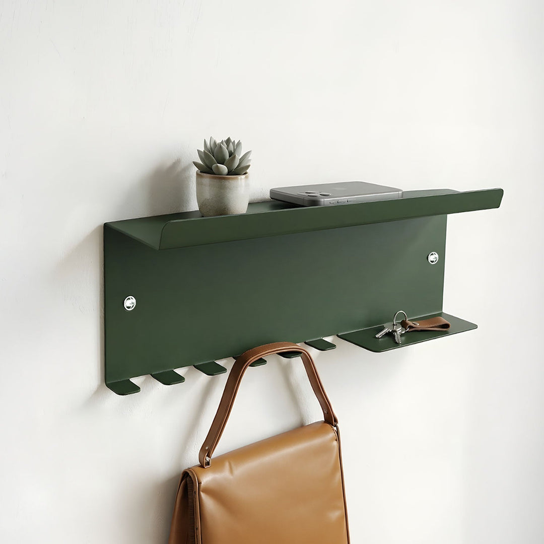 Edge Metal Wall Shelf & Hook - APM018