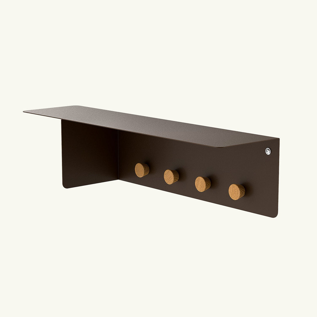 Nook Metal Wall Shelf & Hook - APM020