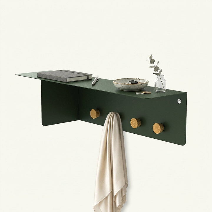 Nook Metal Wall Shelf & Hook - APM020