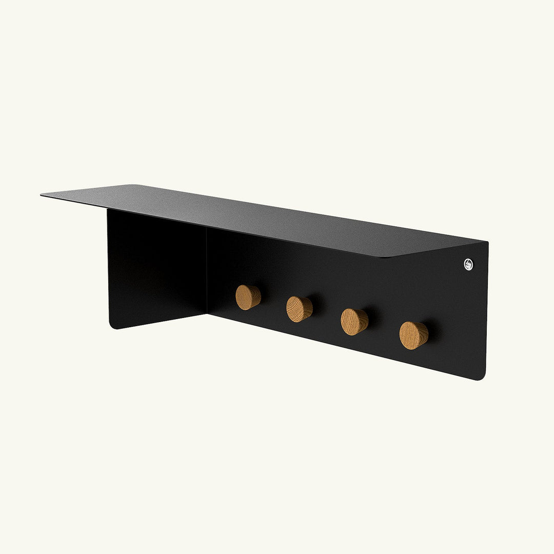 Nook Metal Wall Shelf & Hook - APM020