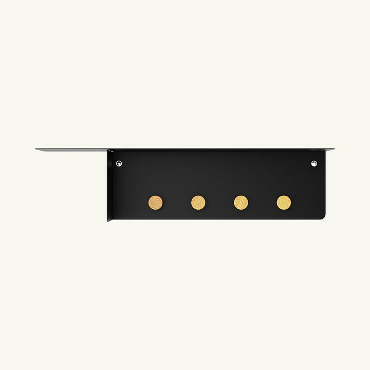 Nook Metal Wall Shelf & Hook - APM020