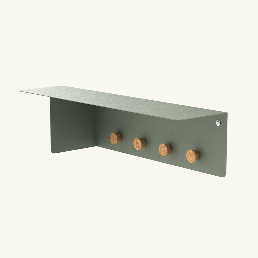 Nook Metal Wall Shelf & Hook - APM020