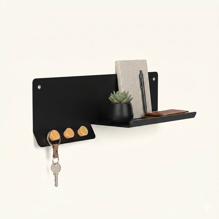 Forma Metal Wall Shelf & Hook - APM021