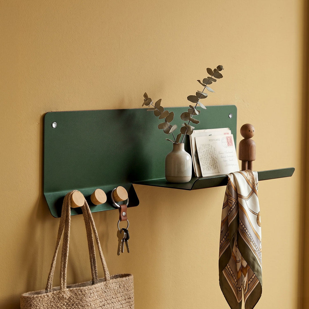 Forma Metal Wall Shelf & Hook - APM021
