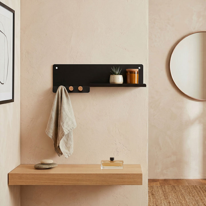 Forma Metal Wall Shelf & Hook - APM021
