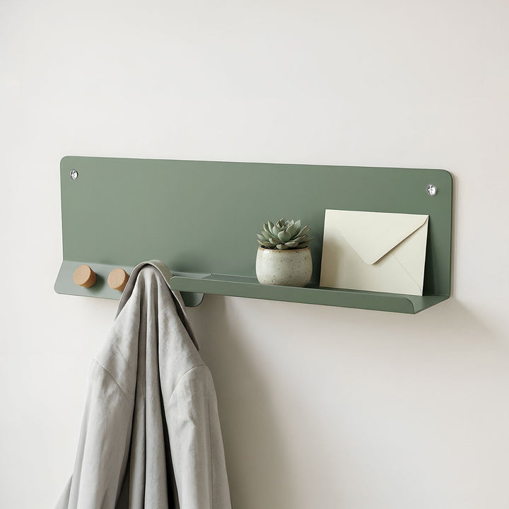 Forma Metal Wall Shelf & Hook - APM021