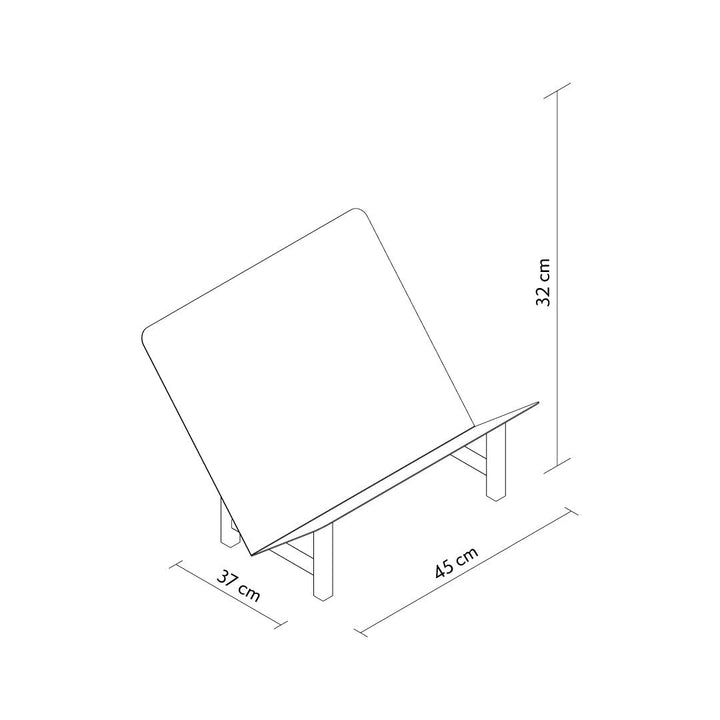 Slope Metal Magazine Rack - APM025