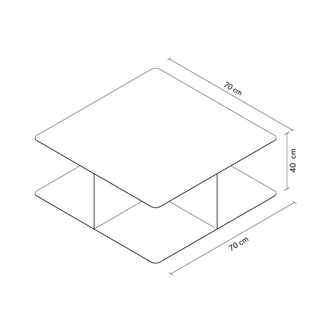 Glide Metal Coffee Table - APM028