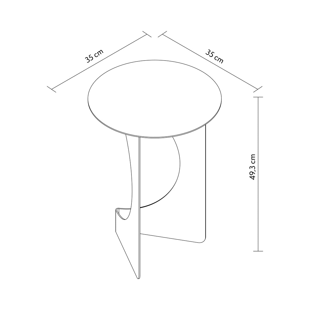 Vela Metal Side Table - APM031