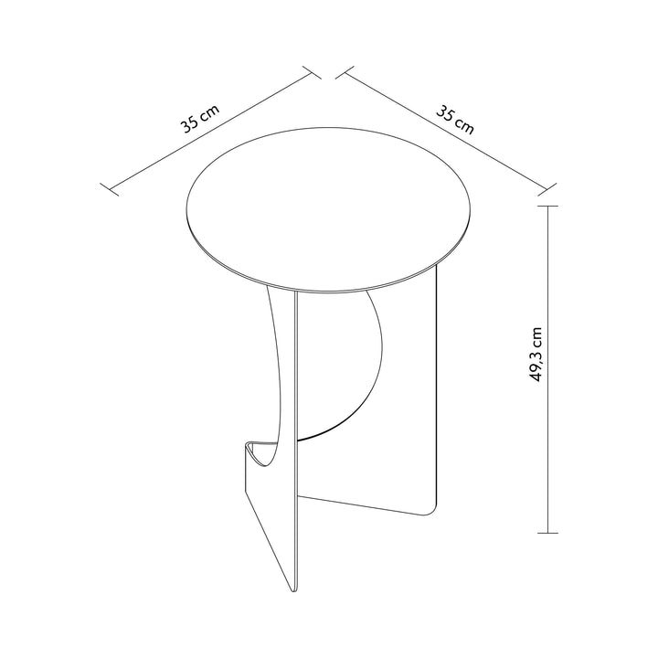 Vela Metal Side Table - APM031