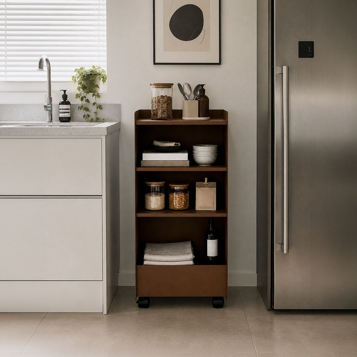 Cube Wheeled Metal Shelf Unit - APM035