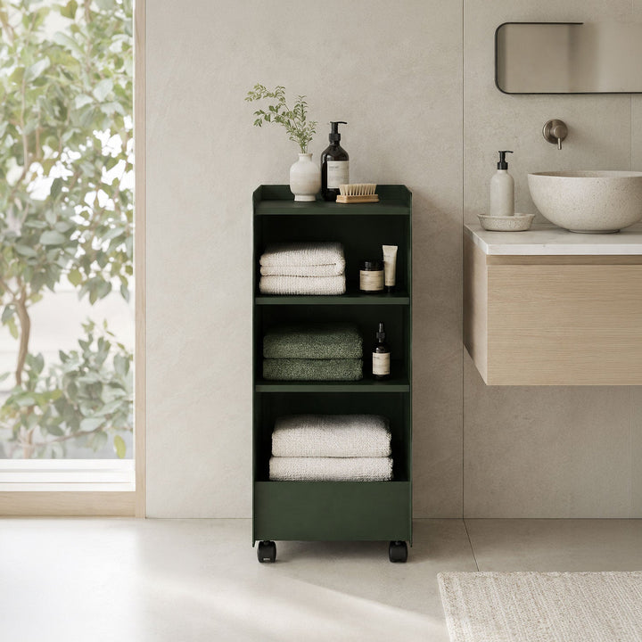 Cube Wheeled Metal Shelf Unit - APM035
