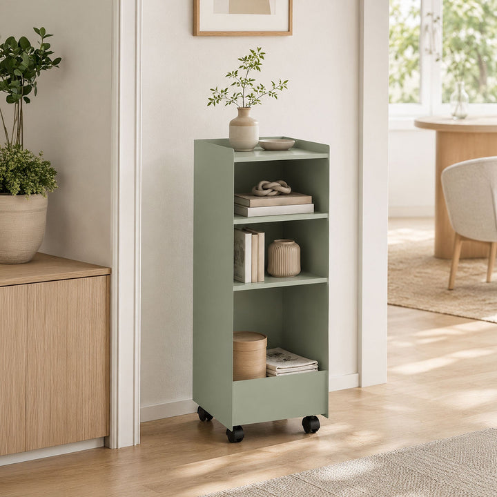 Cube Wheeled Metal Shelf Unit - APM035