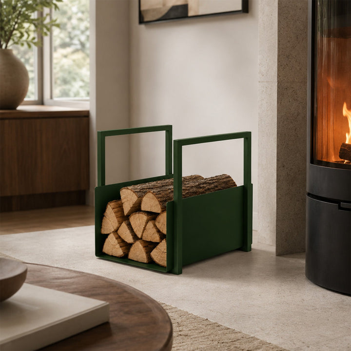 Stack Metal Wood Basket - APM036