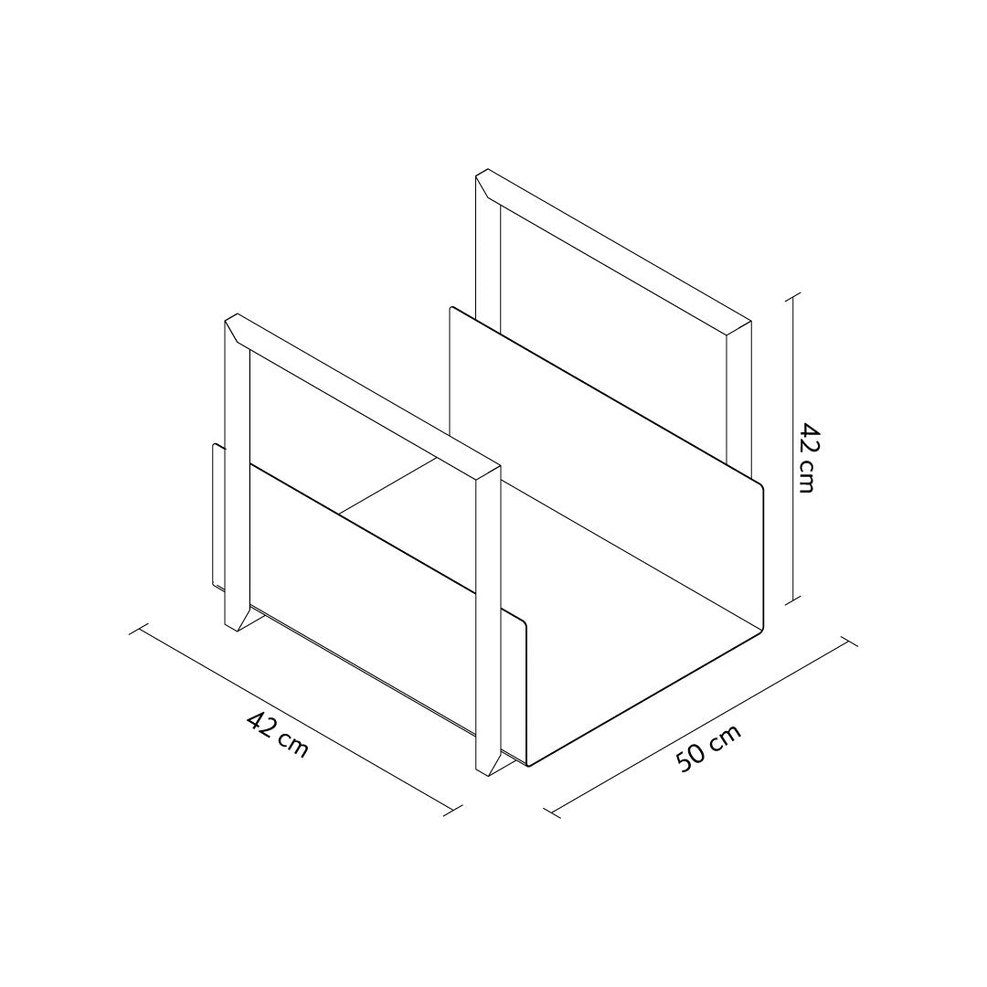 Stack Metal Wood Basket - APM036