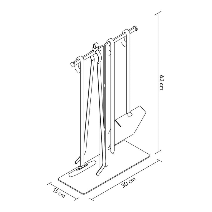 Flint Fireplace Accessory Set - APM041