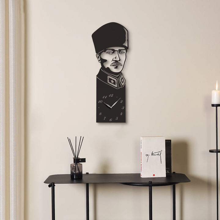 Atatürk Metal Duvar Saati - APS125