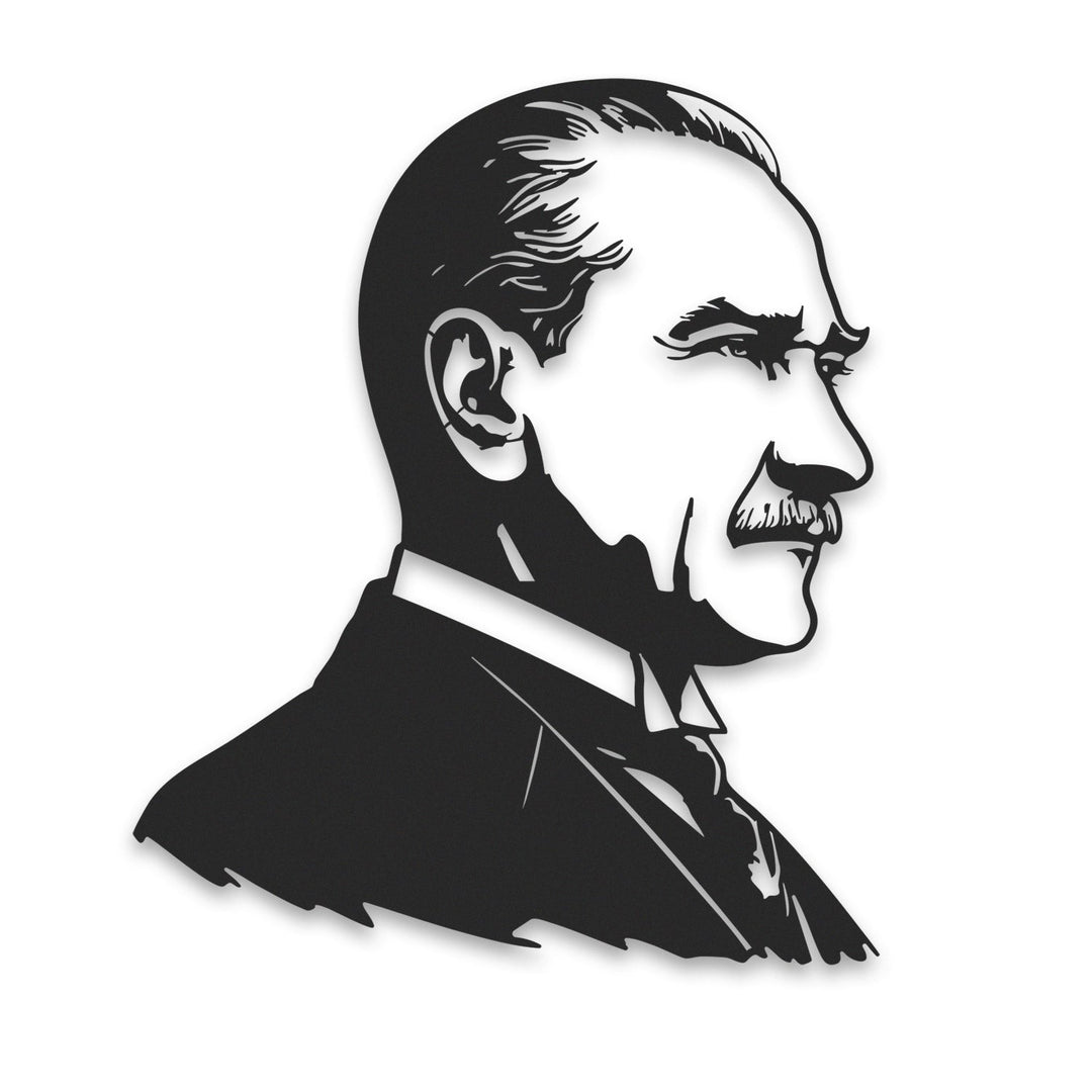 Ulu Önder Atatürk’ün Silüeti Metal Tablo - APT828