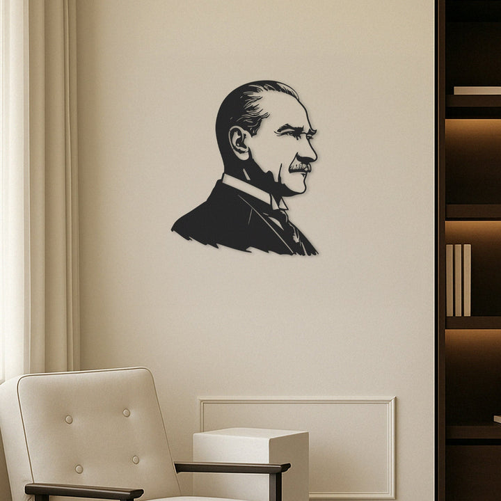 Ulu Önder Atatürk’ün Silüeti Metal Tablo - APT828