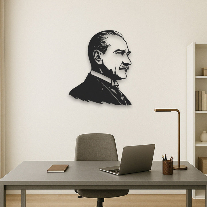 Ulu Önder Atatürk’ün Silüeti Metal Tablo - APT828
