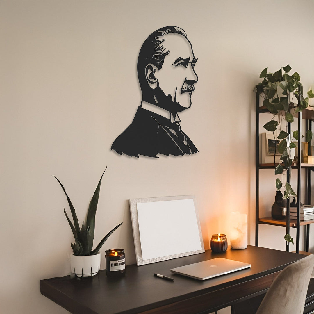 Ulu Önder Atatürk’ün Silüeti Metal Tablo - APT828