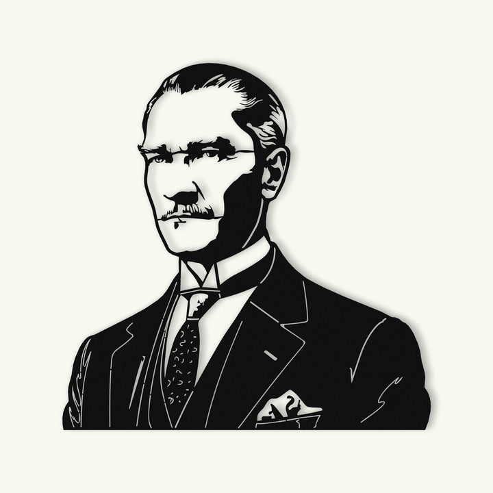 Atatürk Portresi Metal Tablo - APT840