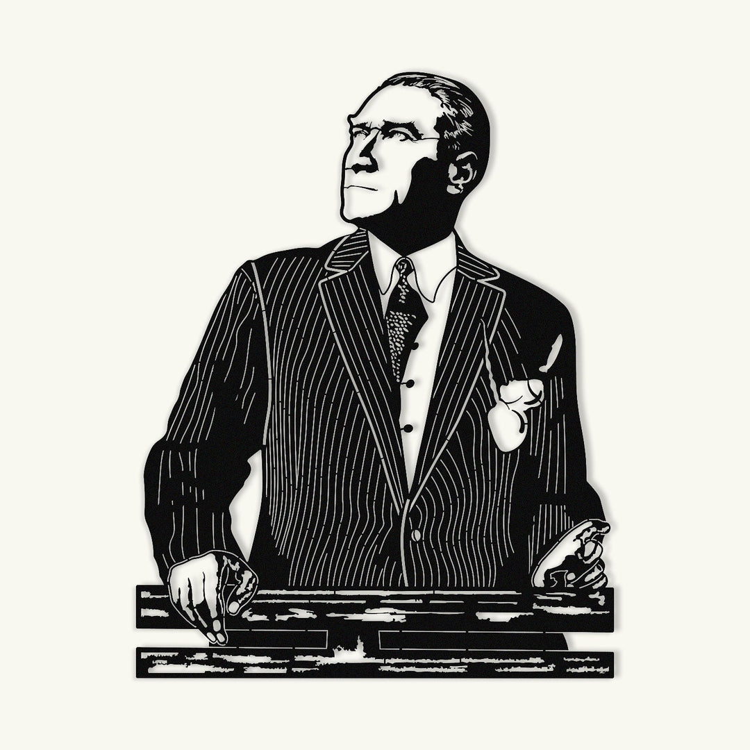 Atatürk Portresi Metal Tablo - APT841
