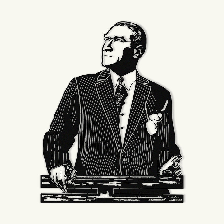 Atatürk Portresi Metal Tablo - APT841