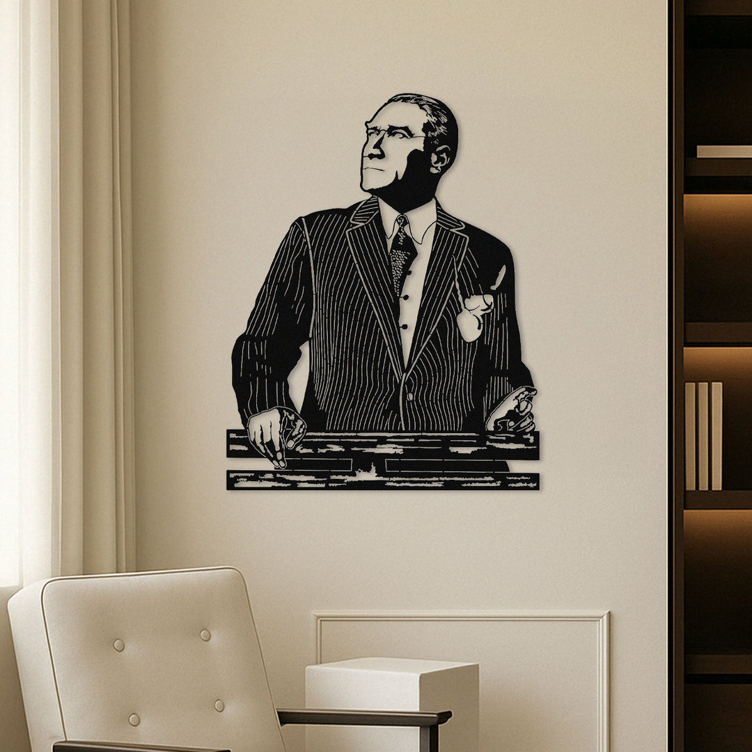 Atatürk Portresi Metal Tablo - APT841