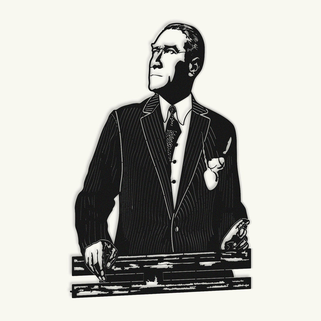 Atatürk Portresi Metal Tablo - APT841