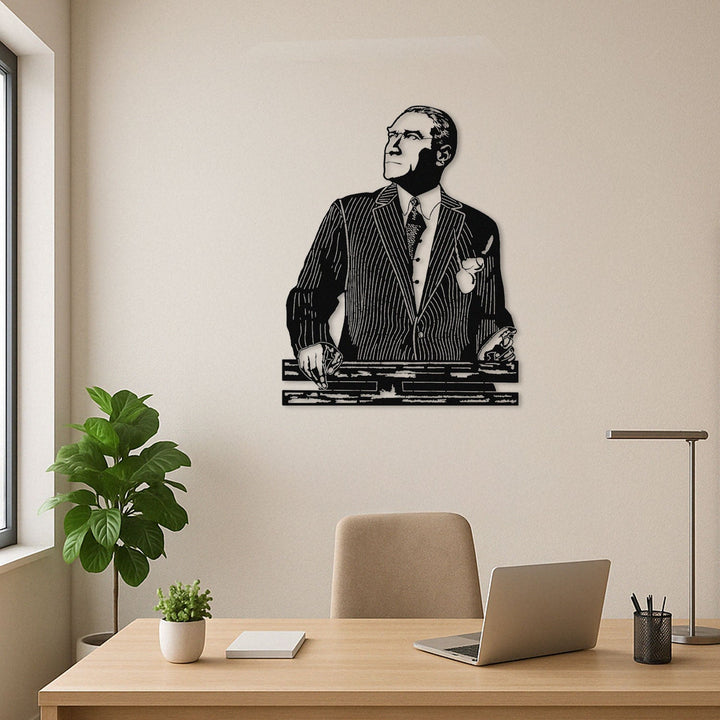 Atatürk Portresi Metal Tablo - APT841