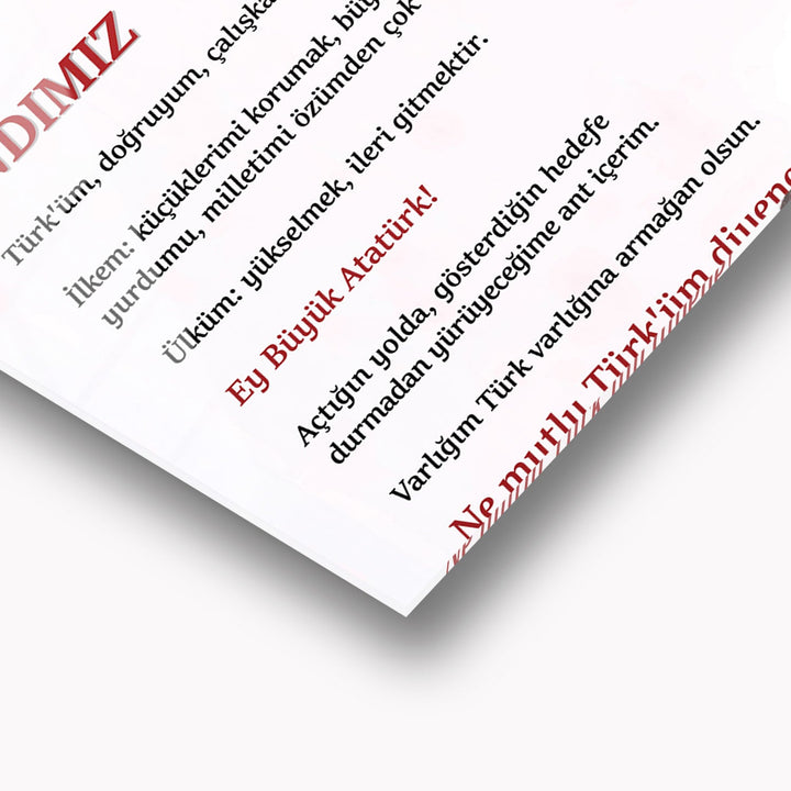 Andımız Ve Atatürk Cam Tablo - ATC051