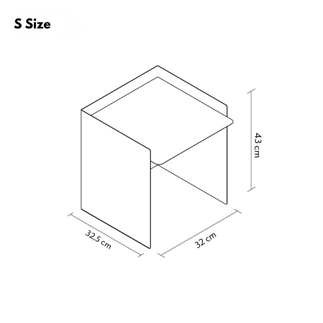 Cube Set of 3  Metal Nesting Table - APM042