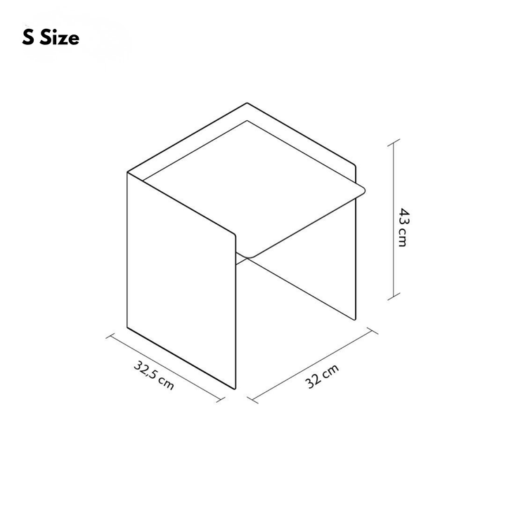 Cube Set of 3  Metal Nesting Table - APM042