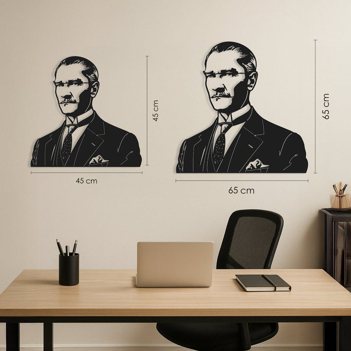 Atatürk Portresi Metal Tablo - APT840