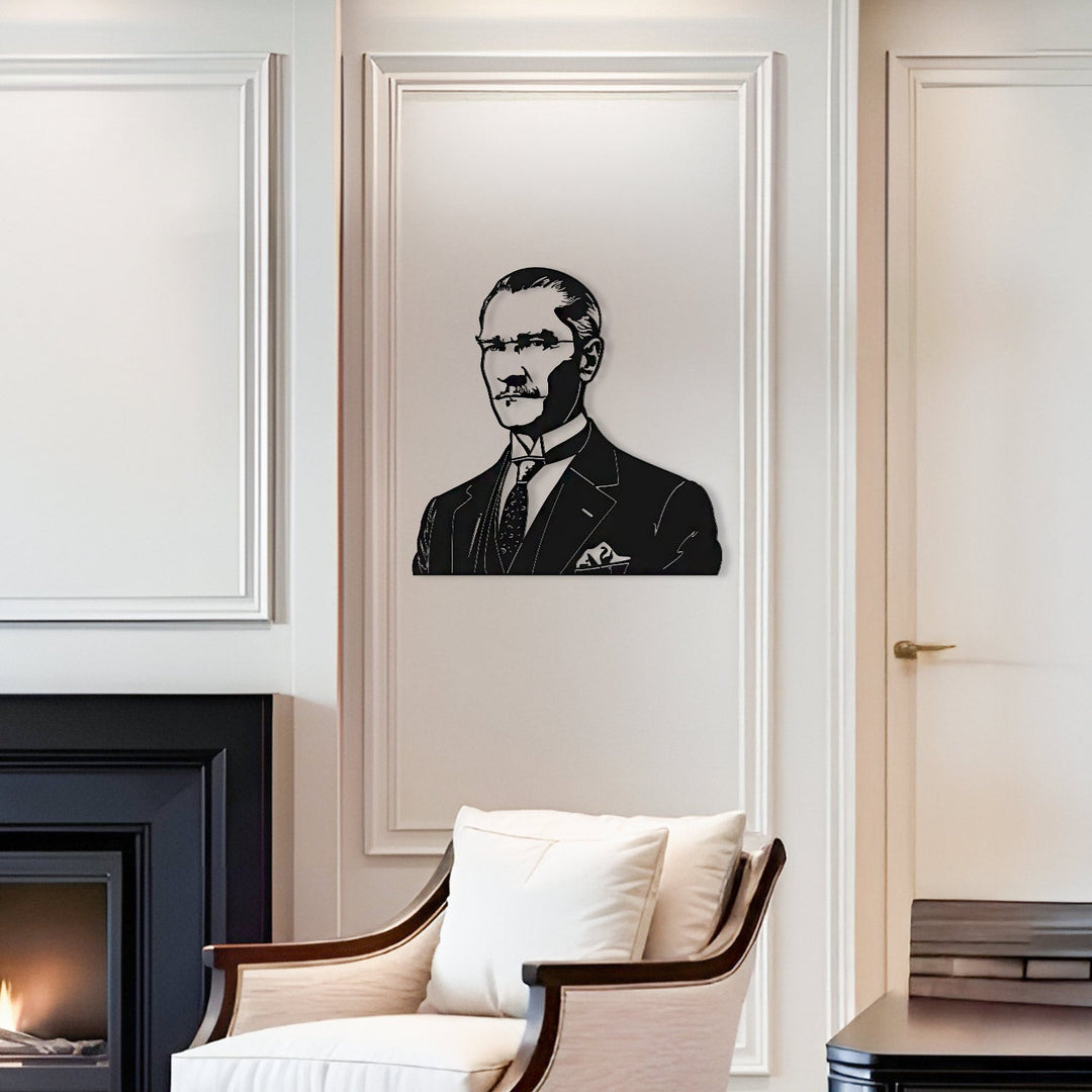 Atatürk Portresi Metal Tablo - APT840