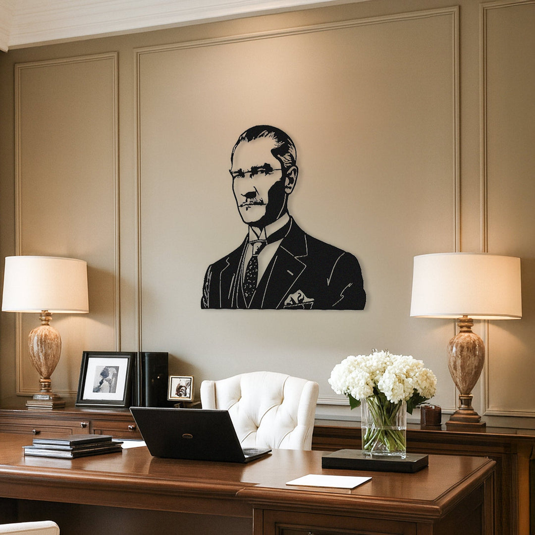Atatürk Portresi Metal Tablo - APT840